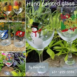 Hand painted glasses