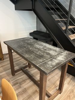 Crate & Barrel  // Industrial High Top Dining Table