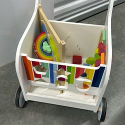Walking Trolley Wooden Toys 