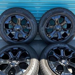 20” Ford F-150 F-150 Platinum Lariat Black Appearance Wheels Rims Tires 2023