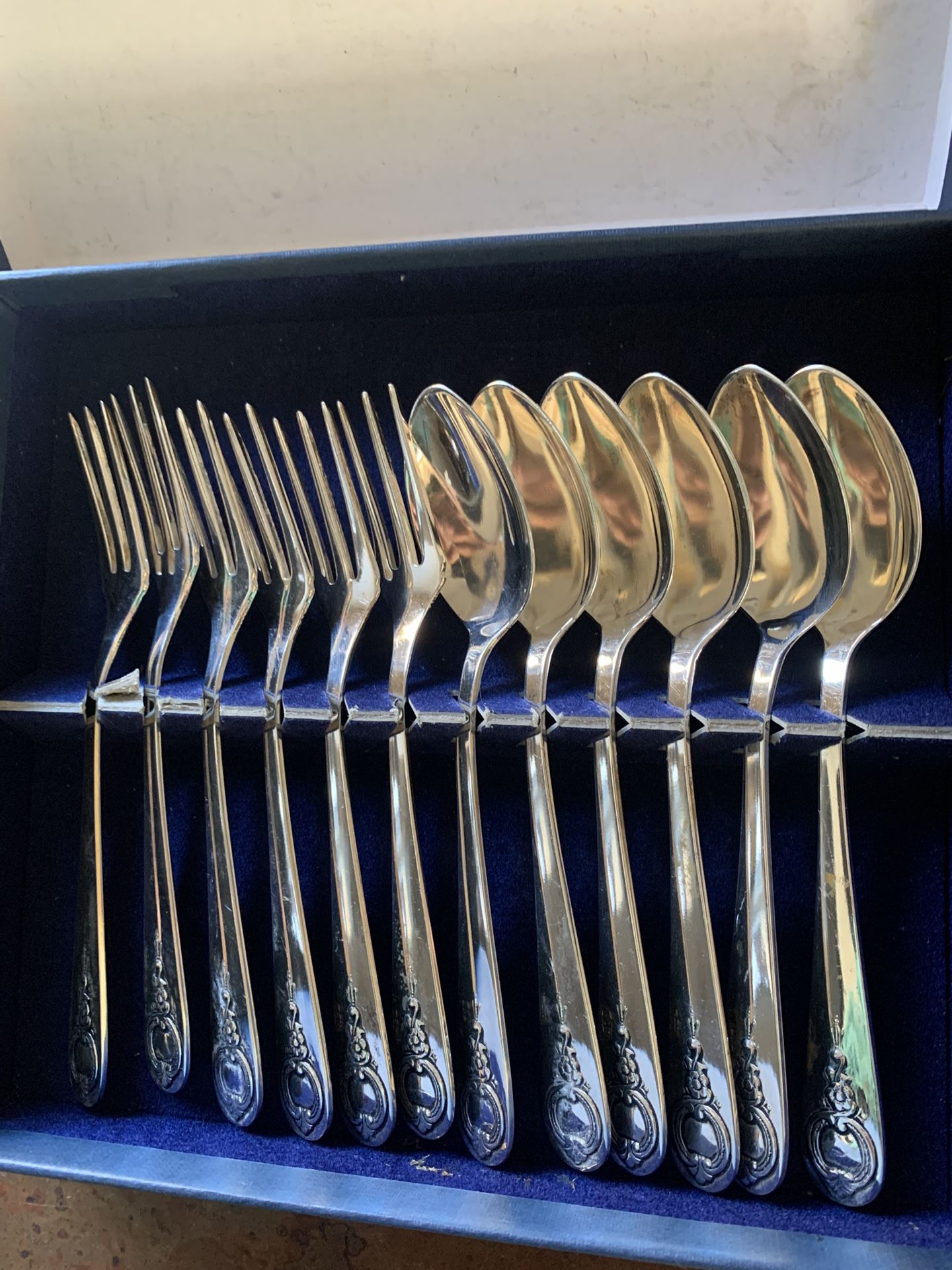Set 6 Silver Forks And Spoons