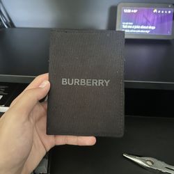 Burberry Black Passport Holder with Card Slots GWP