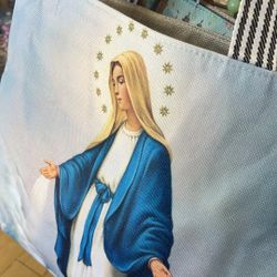 Large Virgin Mary Immaculate Conception Tote Bag 17” X 15” 
