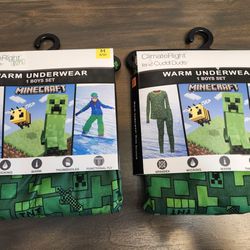 New Boys Minecraft Thermal Set (Size S & M) -$10 EACH