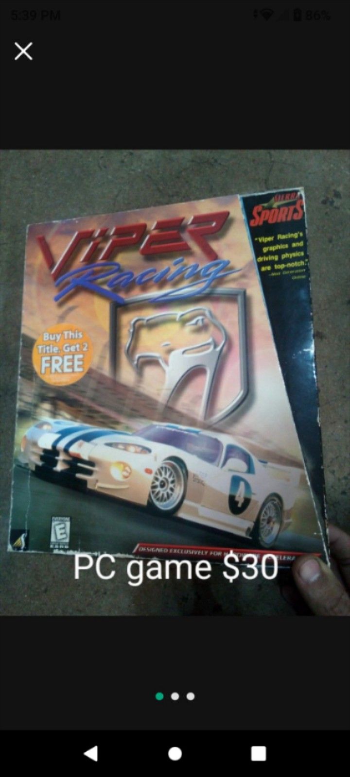 Dodge Viper Computer Game