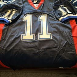 Buffalo Bills Drew Bledsoe Home Authentic On Field Jersey Size 54 Xxl Reebok 2002 Season