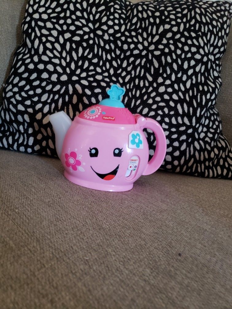Fisher Price Laugh And Learn Sweet Manners Tea Set Teapot Toy Pink