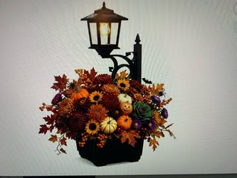 Solar Lamp Post Light With Planter