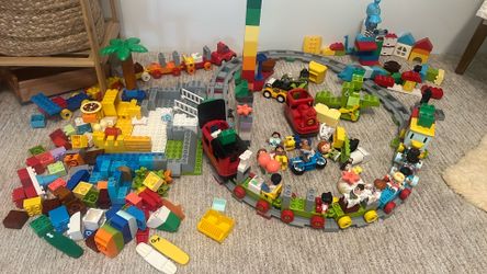 Big Lego duplo train station set