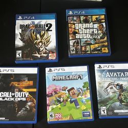 PS5/PS4 Games Bundle – Black Ops 6 Minecraft, Avatar