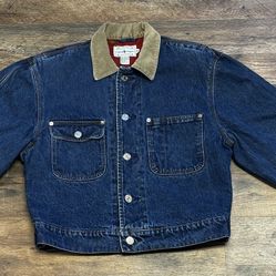 Polo Ralph Lauren Corduroy Collar Equestrian Lined Vintage Jacket