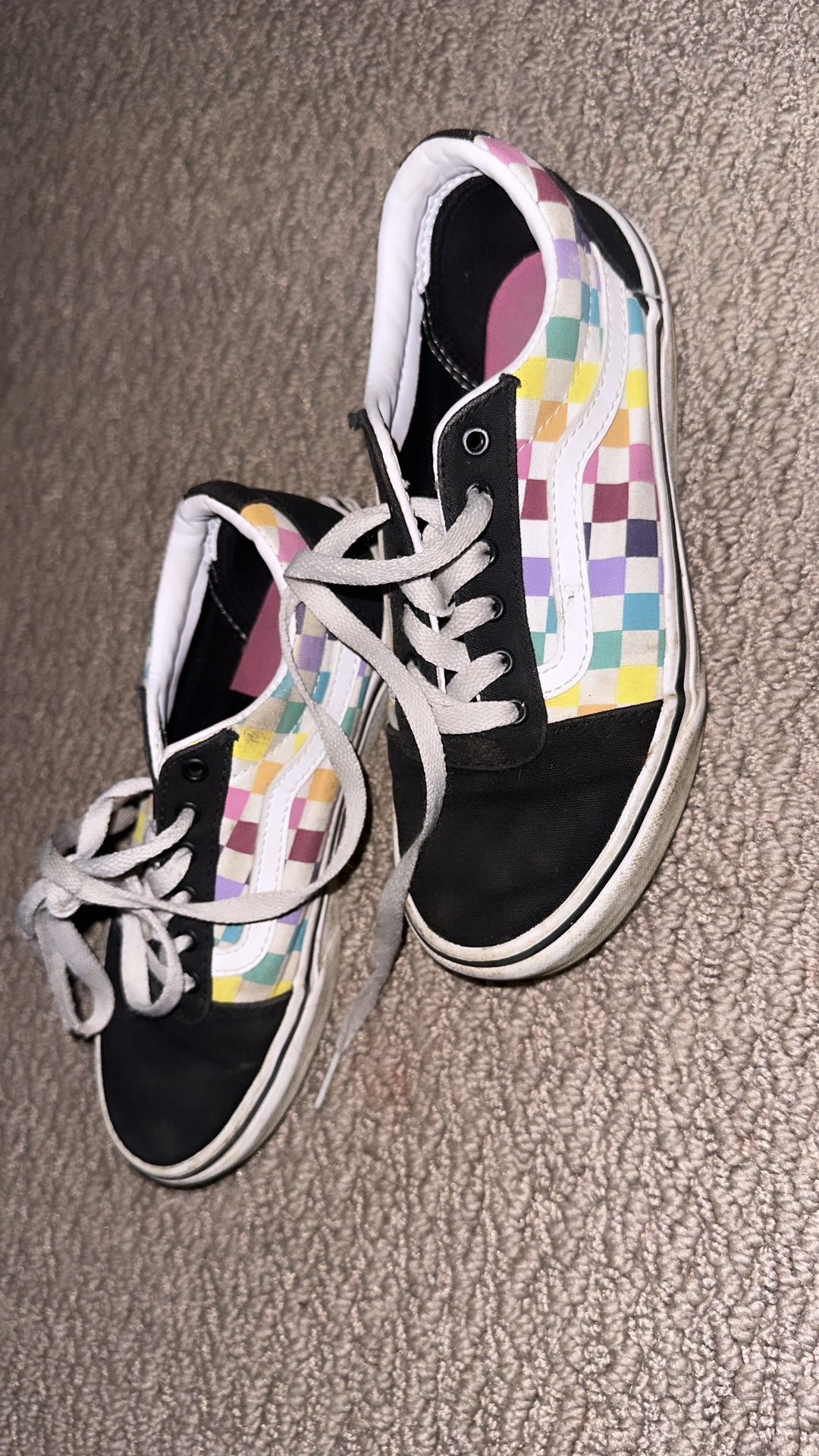 Rainbow Checkered Vans for Sale in Bakersfield, CA - OfferUp