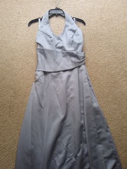 Silver halter top gown