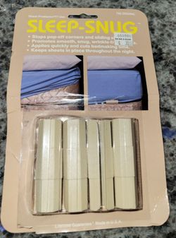 Sleep-Snug Plastic Bed Sheet Holder CLIPS 4 pc Pack Keep Sheets Snug