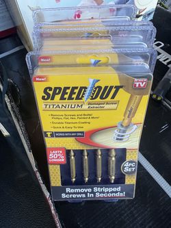 As Seen on TV 1000366 Screw Extractor Tool Speed Out Titanium Coating
