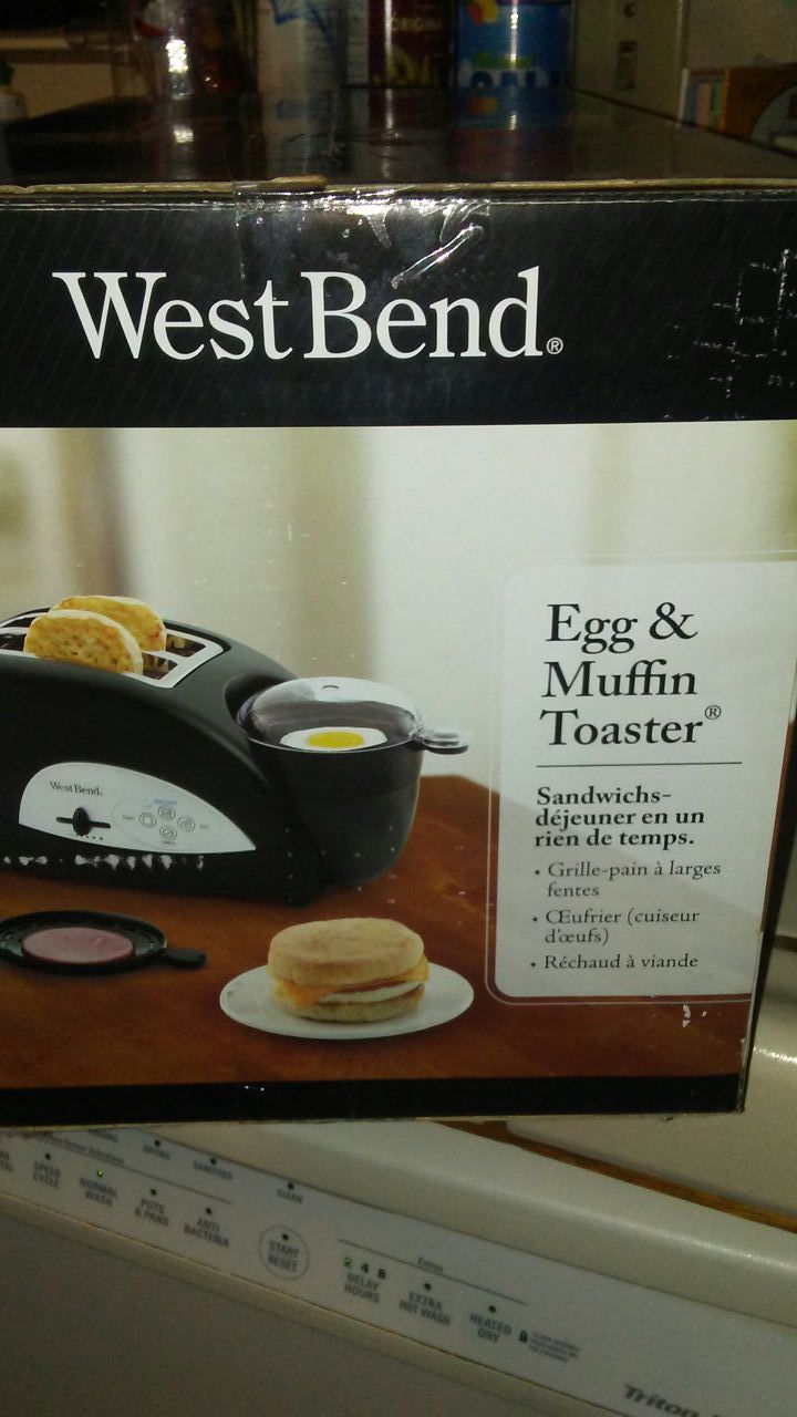 egg & muffin toaster new