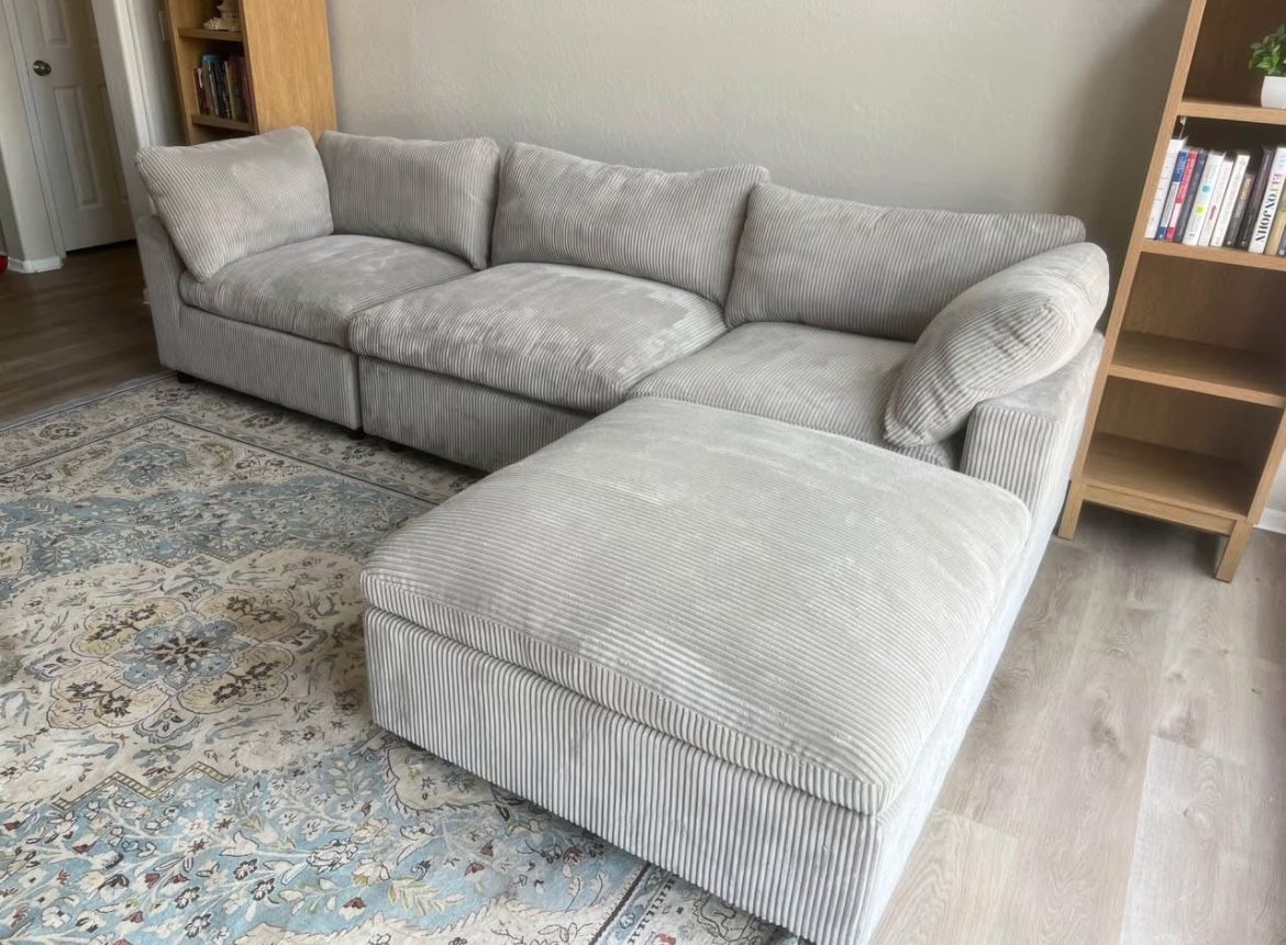 Grey Modular Cloud Sectional