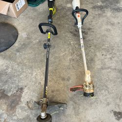 Battery Operated Ryobi and Stihl weed wackers