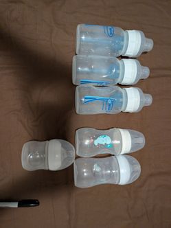 6 baby bottles