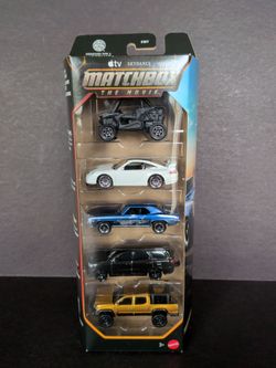 Matchbox Cars The Movie Villians 5 Pack With The Porsche 911 GT 3/Dodge Durango/Toyota Tacoma