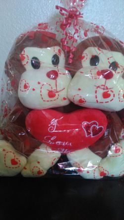peluches para el dia de san valentine.