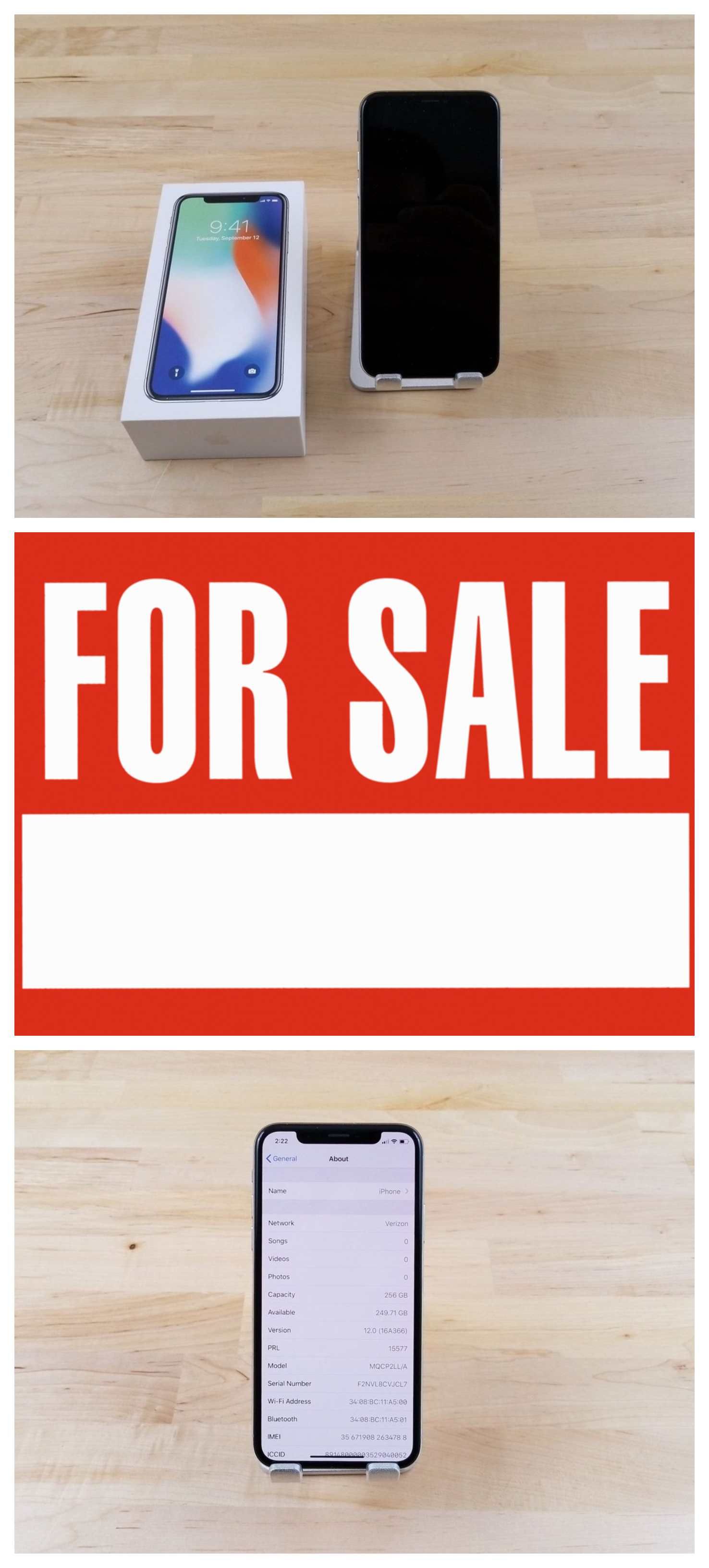 Apple iPhone X - 256GB - Silver