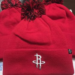 Houston Rockets NBA Apparel Pompom Beanies
