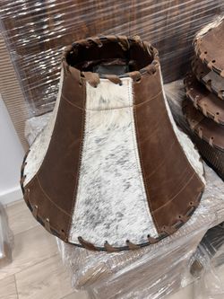 💕Lamp Shades Cowhide And Leather, Lamp Shades, Cowhide Lamp Shades