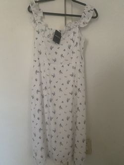 White/blue/yellow Floral Forever 21 Dress 