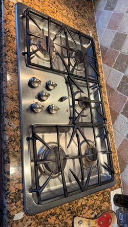 Stainless Steel 5-Burner Gas Cooktop