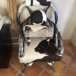 Real Cowhide Steer horn Chair 