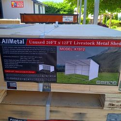 Livestock / Animal Shelter 20ft x 12ft AllMetal. NEW!