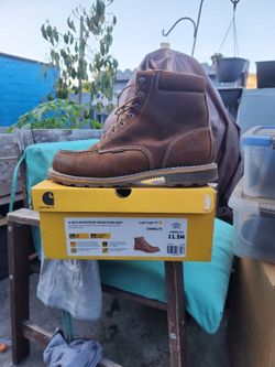 Carhartt 6-Inch Waterproof Wedge Work Boot Size 11.5M