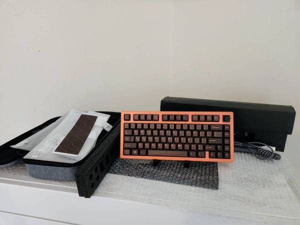 Jris75 PCB Gasket Mount Keyboard Kit - Orange&Black(PVD Weight)