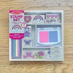 Melissa & Doug Wooden Stamp Set: Friendship - NIB