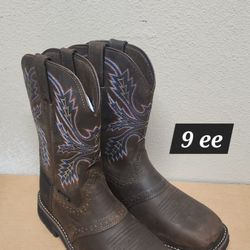 Brazos Work Boots Sz 9 ee Steel Square Toe