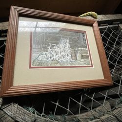 Quilt Print Signed Framed