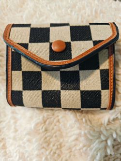 Cute brown white wallet