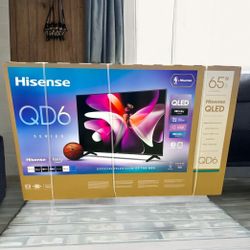 HD340 65QD6 65” Hisense smart 4k Qled Hdr Tv Floor Model Display 