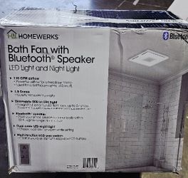 Bath Fan With Bluetooth Speaker