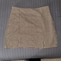 Houndstooth Mini Skirt