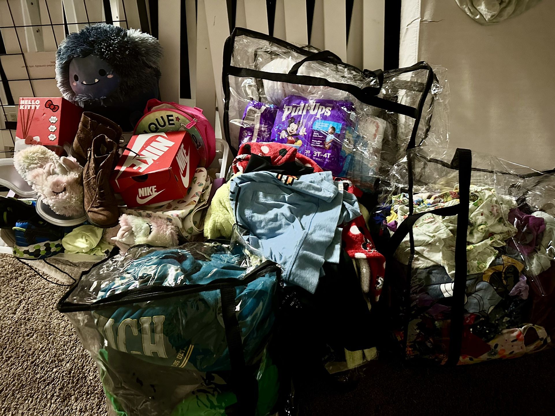 LARGE BUNDLE, Girls Clothes, Boy Clothes, Boy Shoes, Girl Shoes, Crib, Toys, LOL, Barbies, Dolls, Doll Clothes