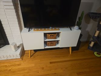 TV plus TV stand and sound system