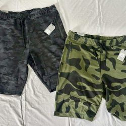2 New Man Shorts Both $25 Size 2X Color Green And Gray