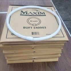 10 Circle Florescent Light Bulbs 
