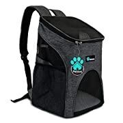 PetAmi Premium Pet Carrier Backpack for Small Cats and Dogs | Ventilated Design, Safety Strap, Buckle Support | Designed for Travel, Hiking & Outdoor