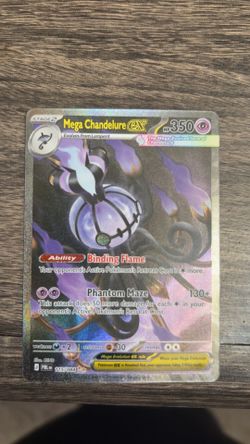 Mega Chandelure ex pitch black pokemon