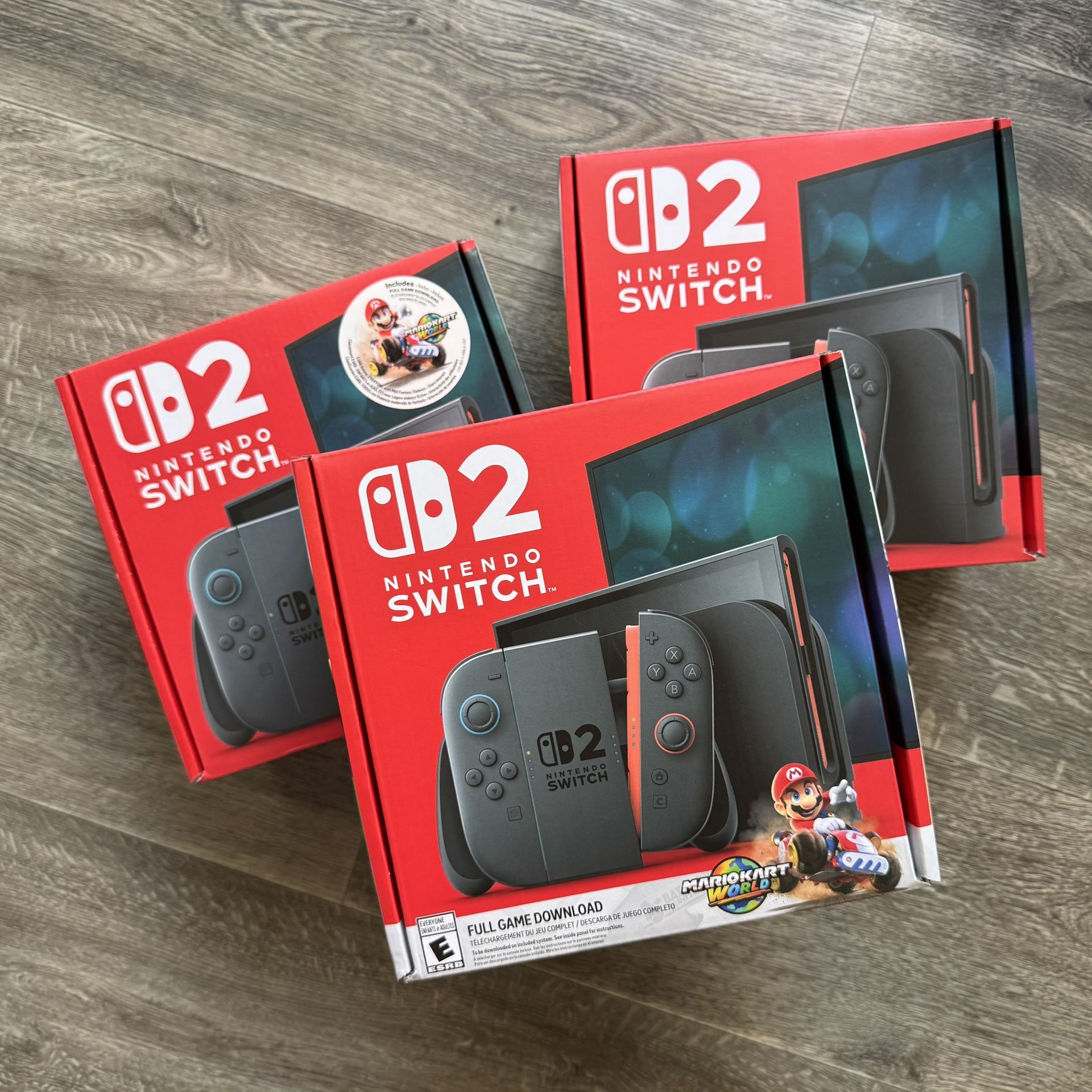 Nintendo Switch 2 BRAND NEW Selling Individually ( 2 w/ Mario Kart World Game)