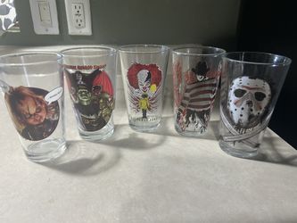 Halloween Horror Movie Collectors Glass Tumbler Cups