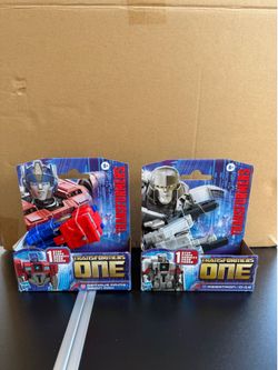 Transformers One 1-Step Cog Changer Lot Optimus Prime Orion Pax & Megatron D-16